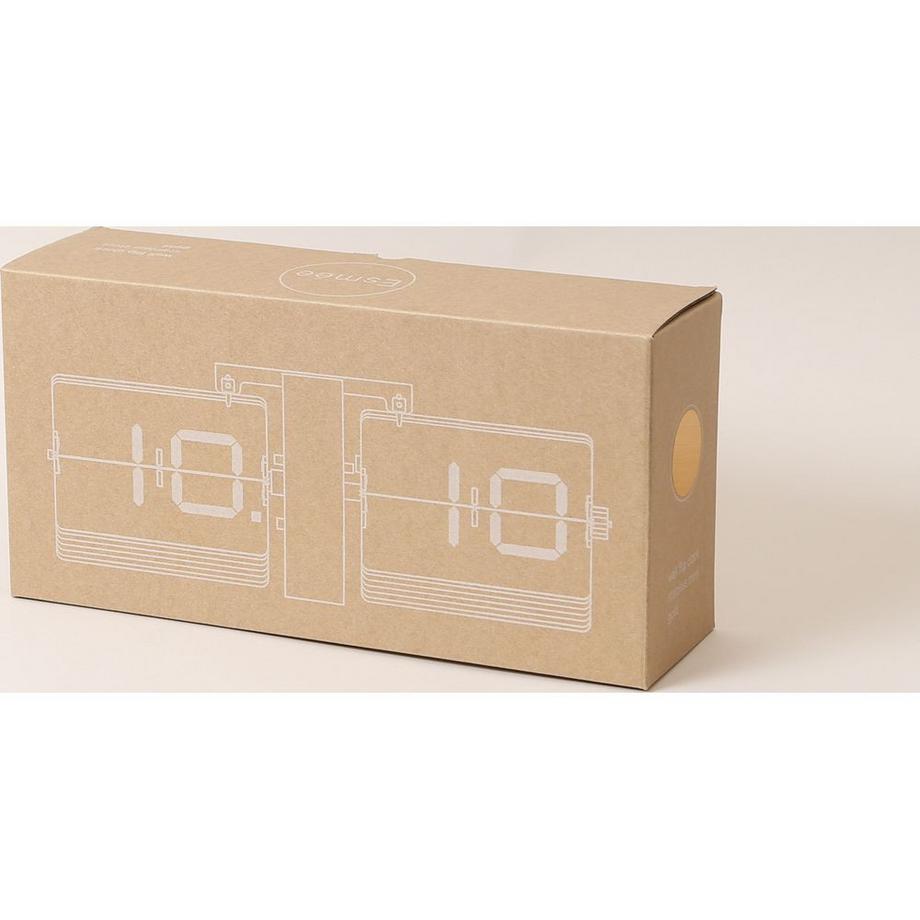 Esmee Wanduhr Flip Clock Weiss  