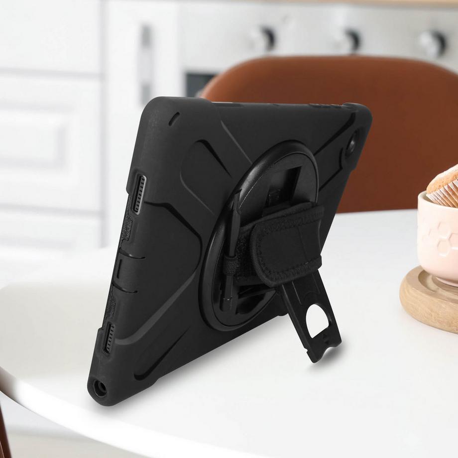 Avizar  Coque Samsung Tab A8 10.5 Support Noir 