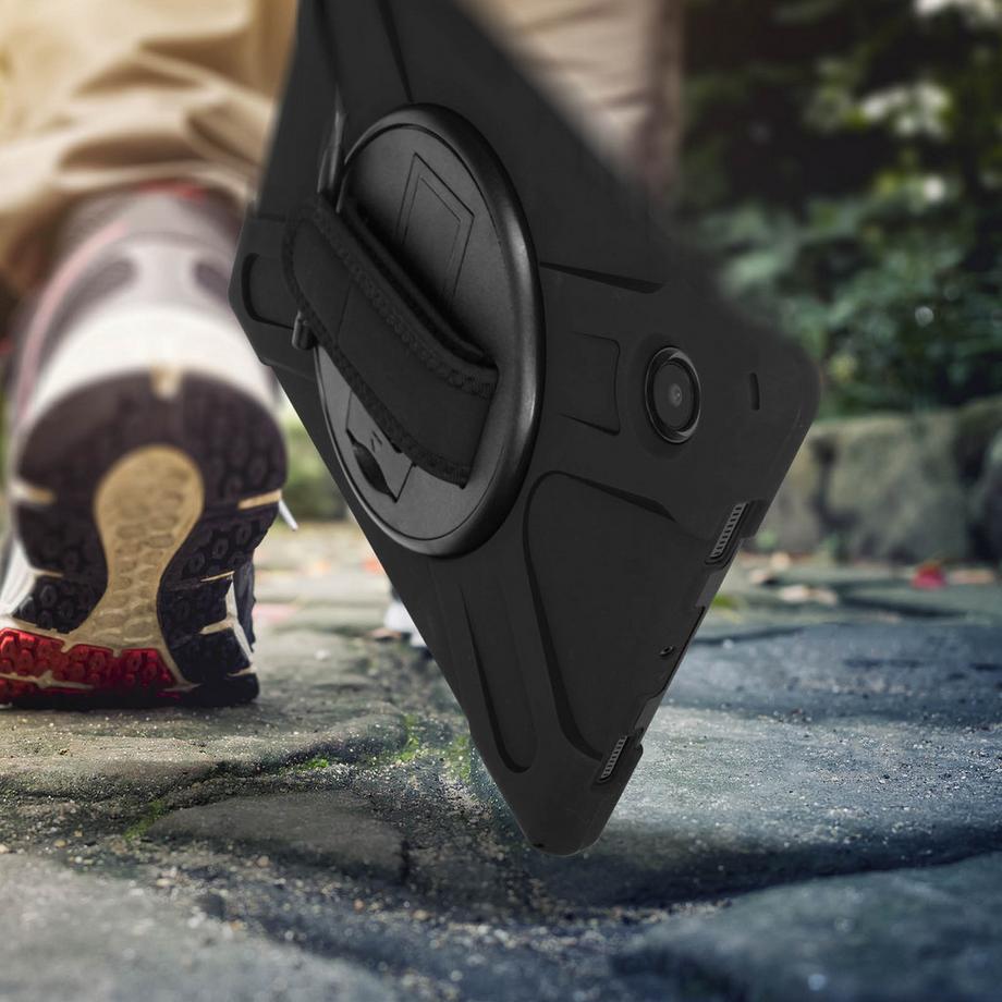 Avizar  Coque Samsung Tab A8 10.5 Support Noir 