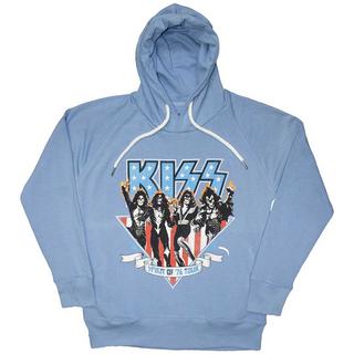 KISS Americana Felpa con Cappuccio Pullover  