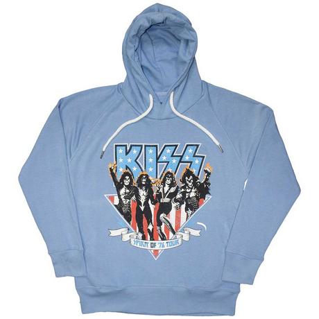 KISS Americana Felpa con Cappuccio Pullover  