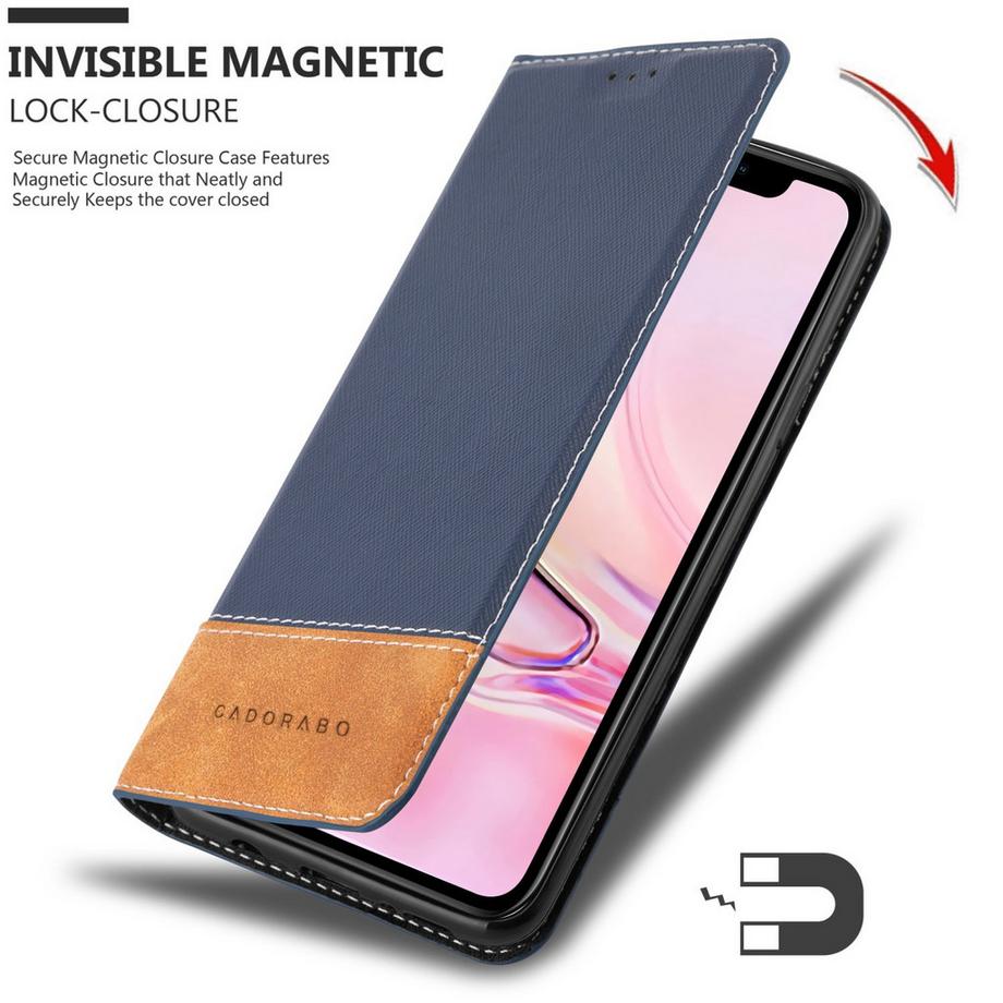 Cadorabo  Cadorabo Hülle kompatibel mit Apple iPhone 13 MINI - Schutzhülle mit Magnetverschluss, Standfunktion und Kartenfach 