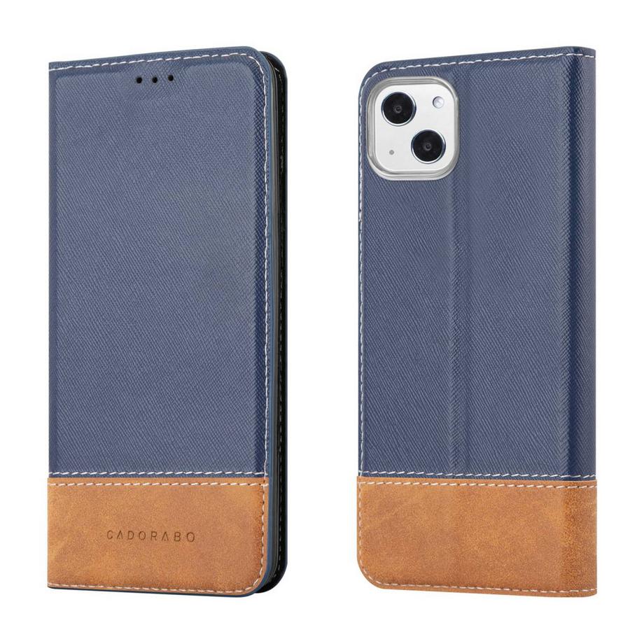 Cadorabo  Cadorabo Hülle kompatibel mit Apple iPhone 13 MINI - Schutzhülle mit Magnetverschluss, Standfunktion und Kartenfach 