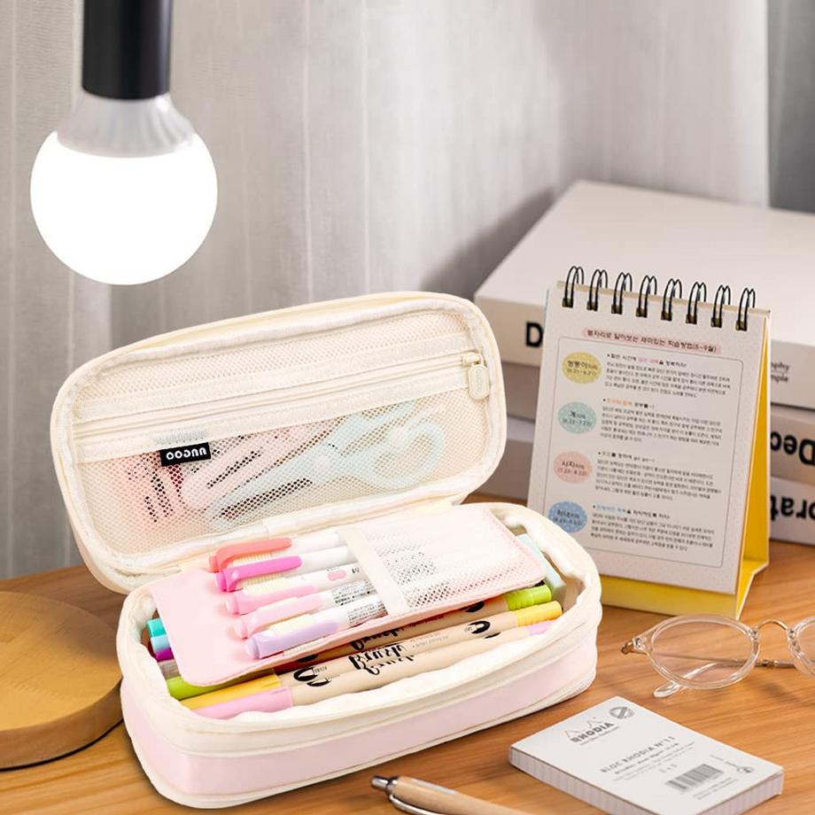 Only-bags.store  Federtasche für Studenten Erwachsene, Federmäppchen groß für Schule & Büro 