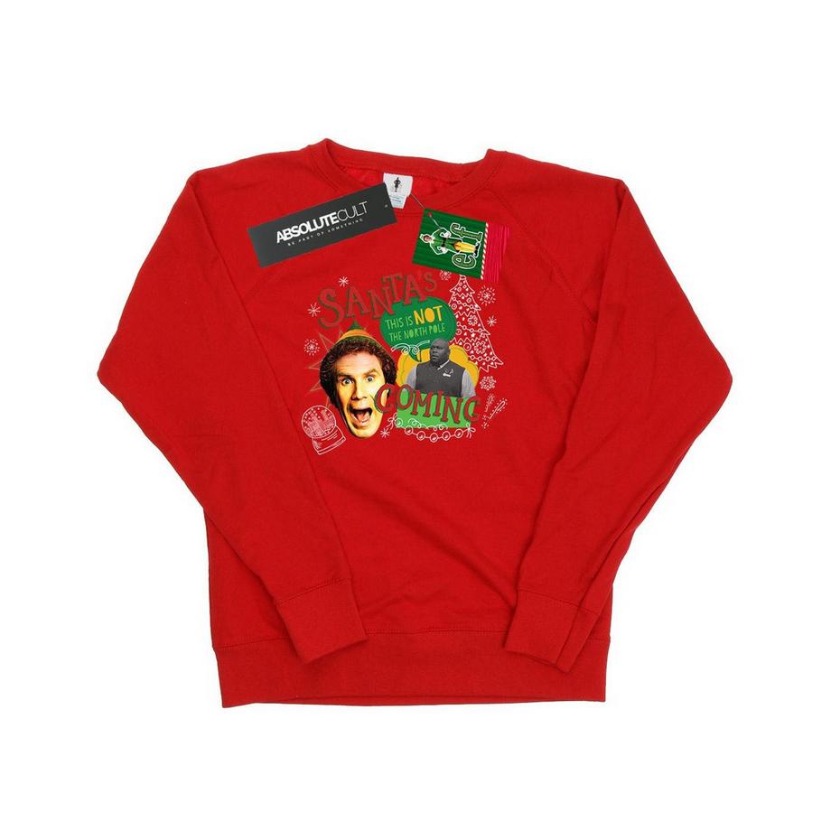 Elf Santa's Coming Slim Fit Sweatshirt  