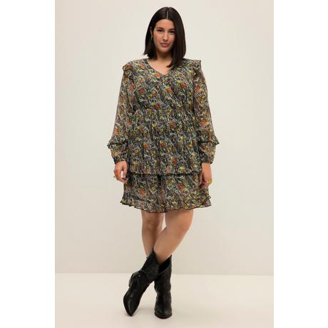 Studio Untold Robe Mini Ligne A Imprimé Cachemire Col V Volants  