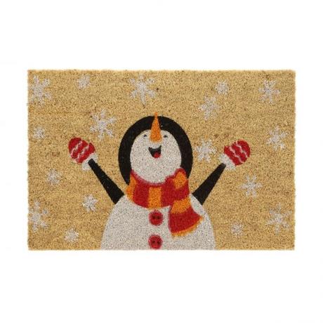 B2X Fußmatte Kokosfaser Schneemann  