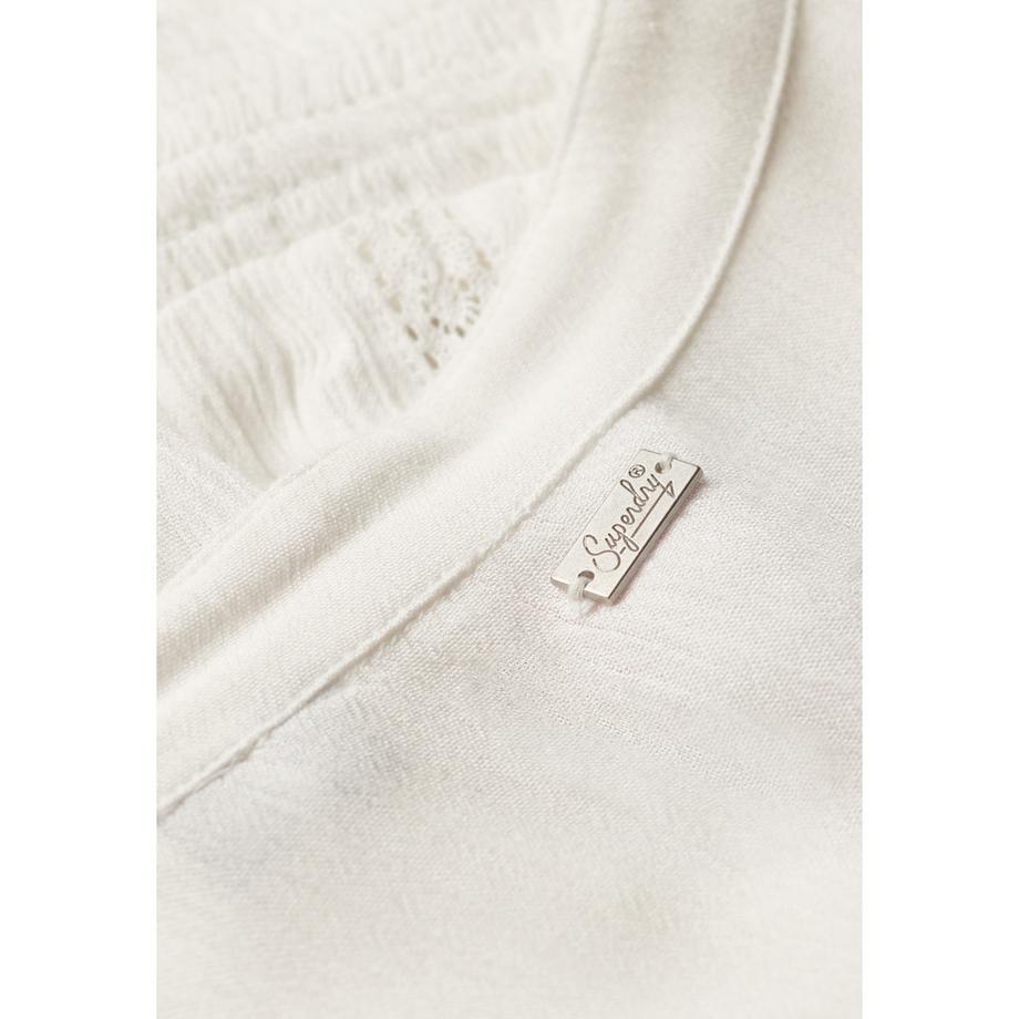 Superdry Blouse Manches Longues Smockée  