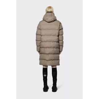 RAINS Long Puffer Jacket-M  Braun Medium