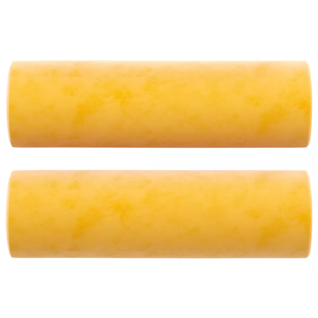 VidaXL - Oreiller décoratif velours, One Size, Jaune Bariolé