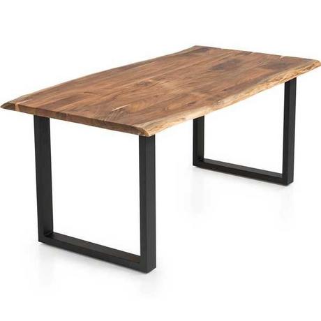 mutoni Tavolo da pranzo acacia naturale U-foot 160x85  