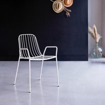 Fauteuil en métal white Arty