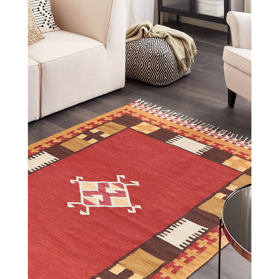 Beliani Tapis en Coton  PARAKAR  