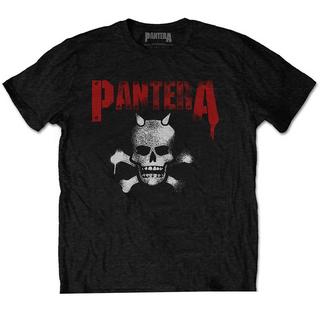 Pantera Horned Skull Stampa Posteriore T-Shirt  
