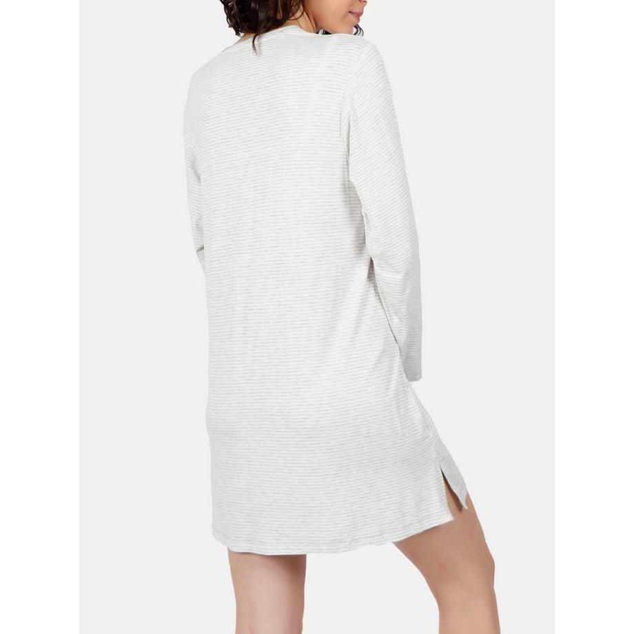 Admas Chemise de nuit rayée à manches longues  