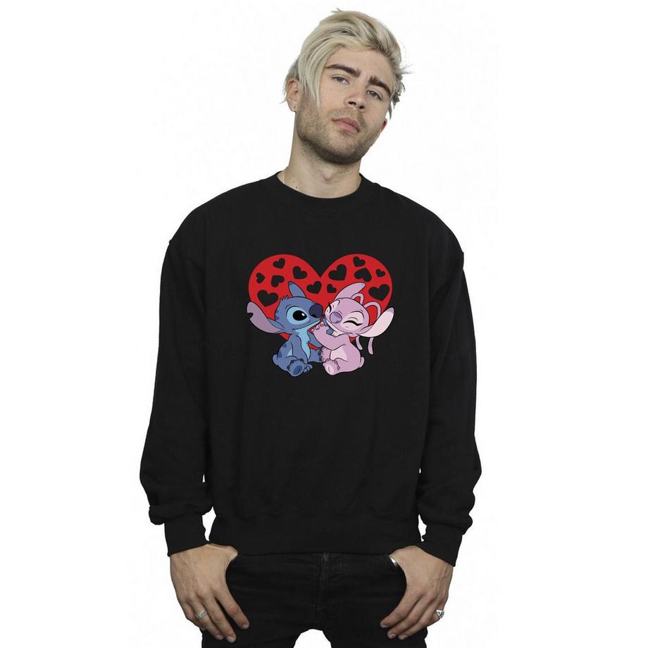 Disney Stitch und Angel Herz Grafik Sweatshirt  