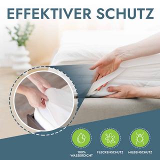 Mara Vital Wasserdichter Matratzenschoner atmungsaktive Matratzenauflage Matratzenschutz ohne Knistern  