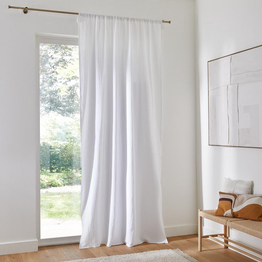 La Redoute Intérieurs  Rideau panneau gaze de coton 