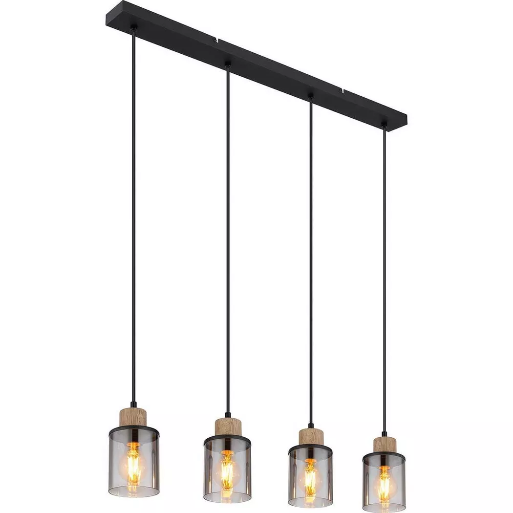 mutoni light – Hängeleuchte Reid Metall matt 4xE27, One Size