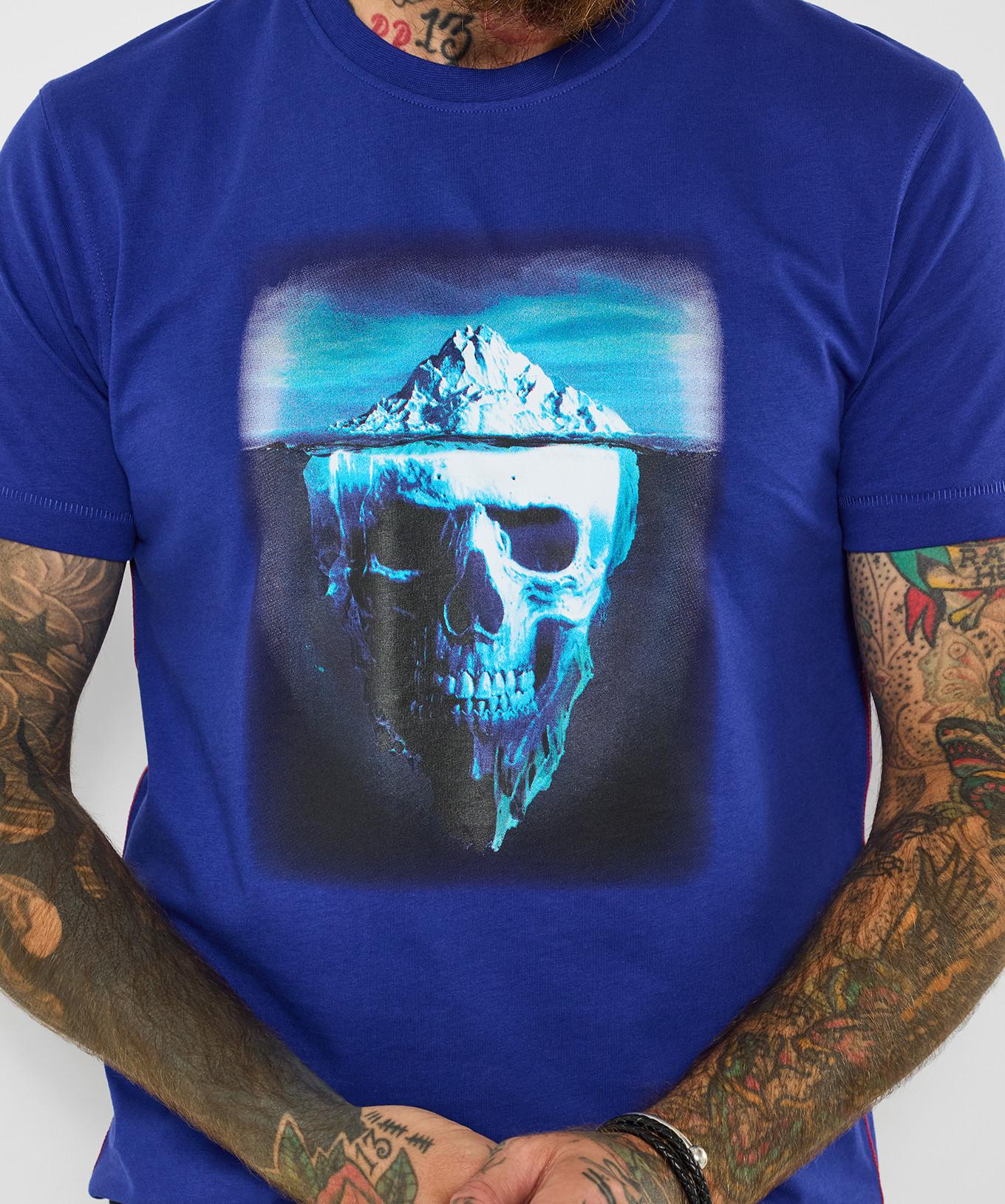 Joe Browns Locker geschnittenes T-Shirt Totenkopf-Print  