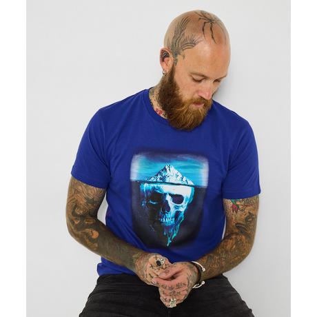 Joe Browns Locker geschnittenes T-Shirt Totenkopf-Print  