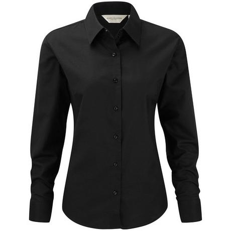Russell Easy Care Oxford Camicia a Maniche Lunghe  