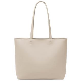 Only-bags.store PU Leder Shopper Tasche mit Reissverschluss und Innentasche  