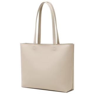 Only-bags.store PU Leder Shopper Tasche mit Reissverschluss und Innentasche  