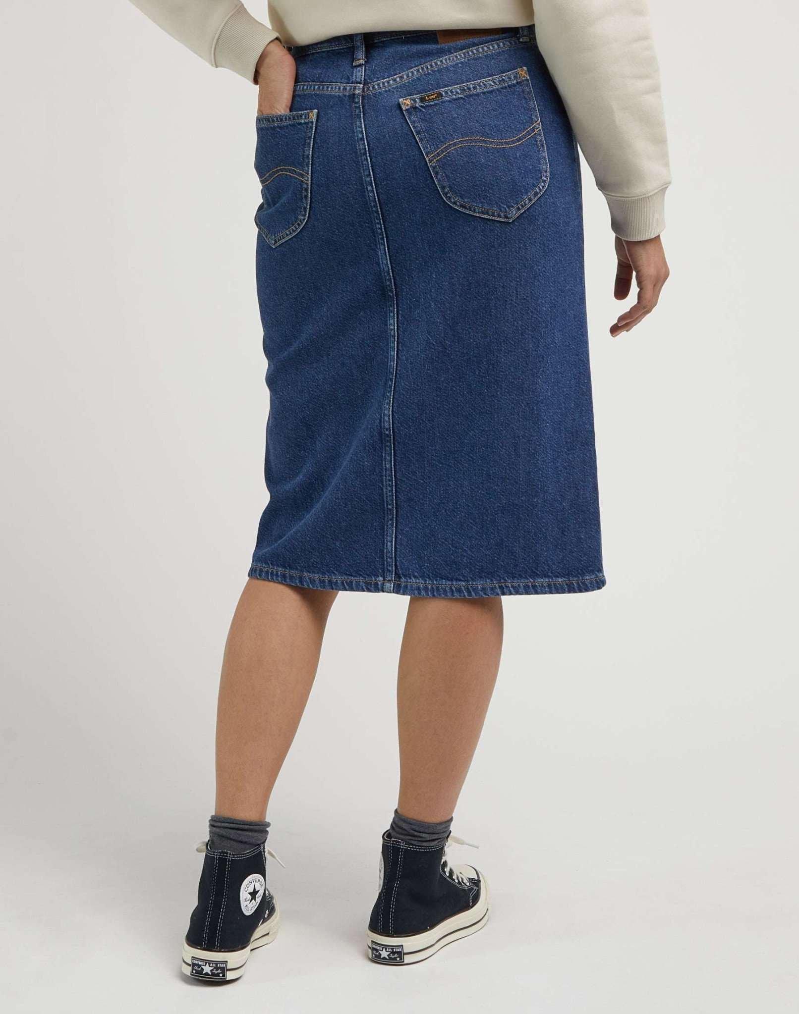 Lee  Jeansröcke Midi Skirt 