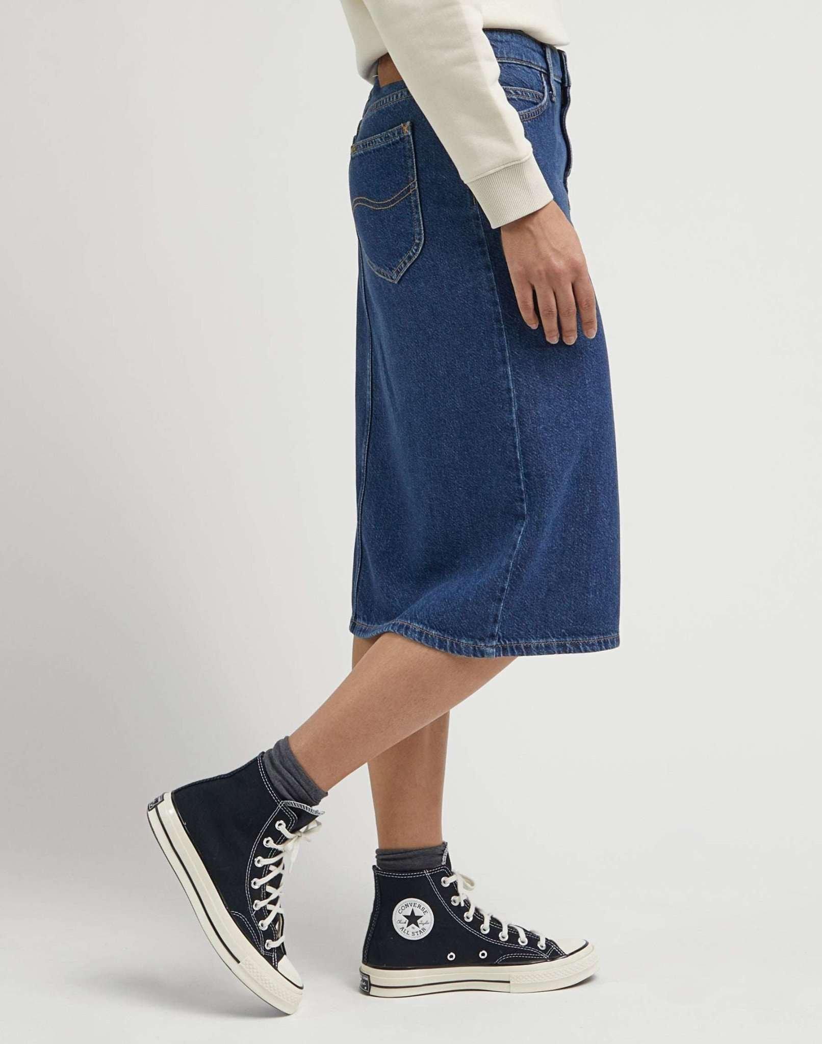 Lee  Jeansröcke Midi Skirt 