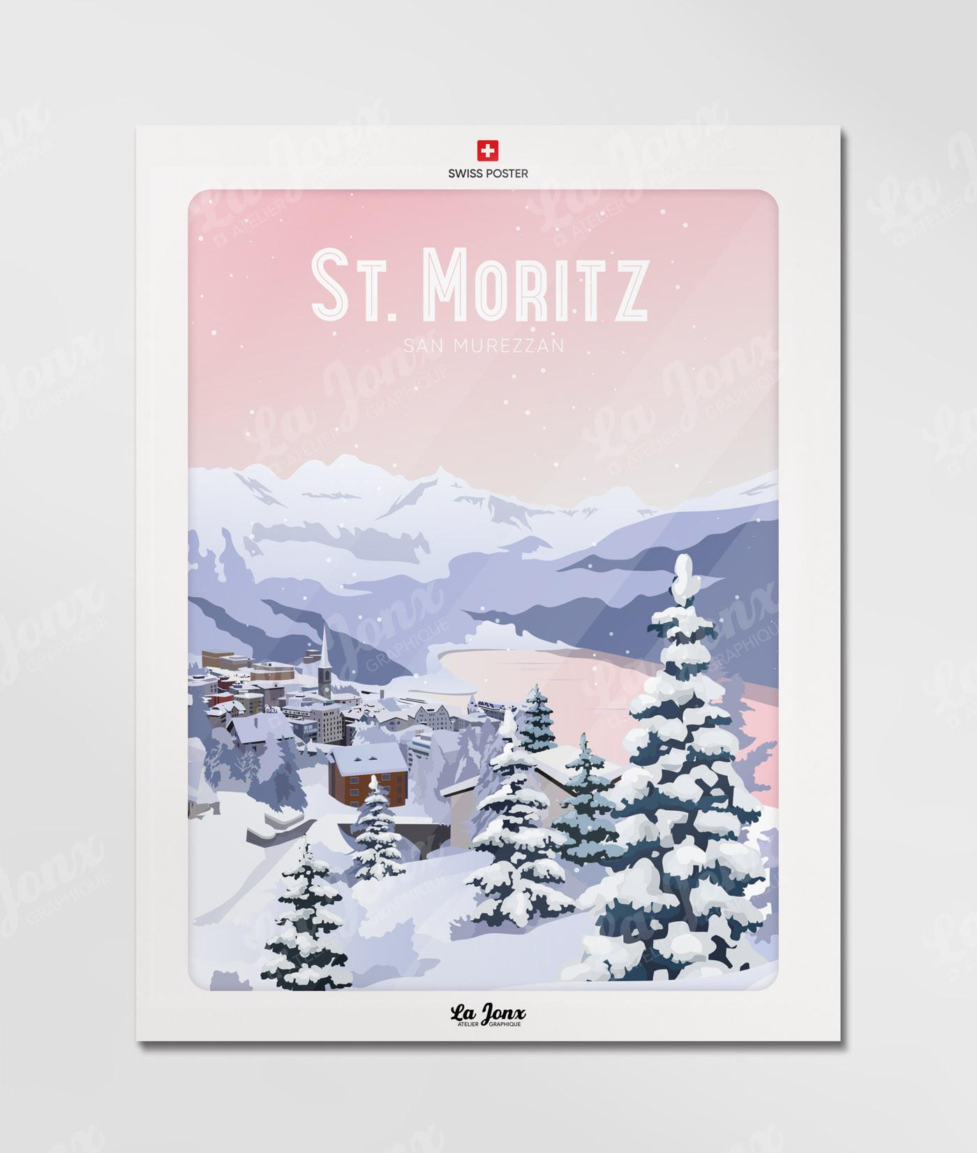 La-Jonx Poster St. Moritz  