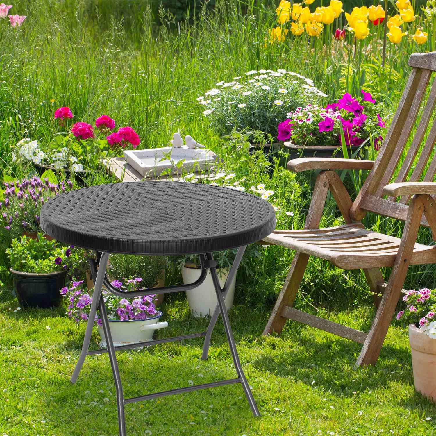 B2X Table de jardin pliante BASTIAN  