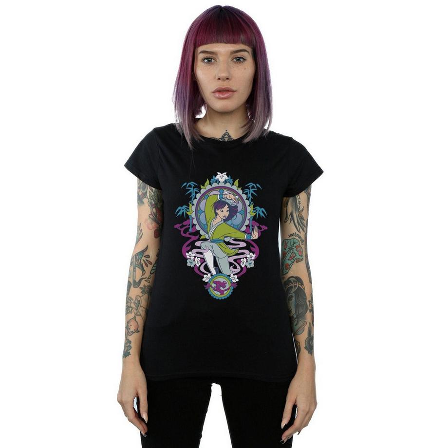 Disney Mulan Floral Frame T-Shirt  