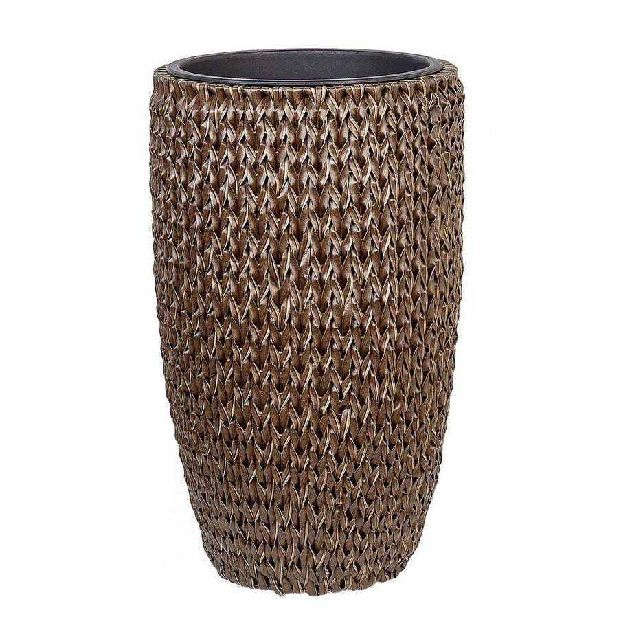 Beliani Set di 2 vasi per piante en Rattan sintetico  CEDRUS  