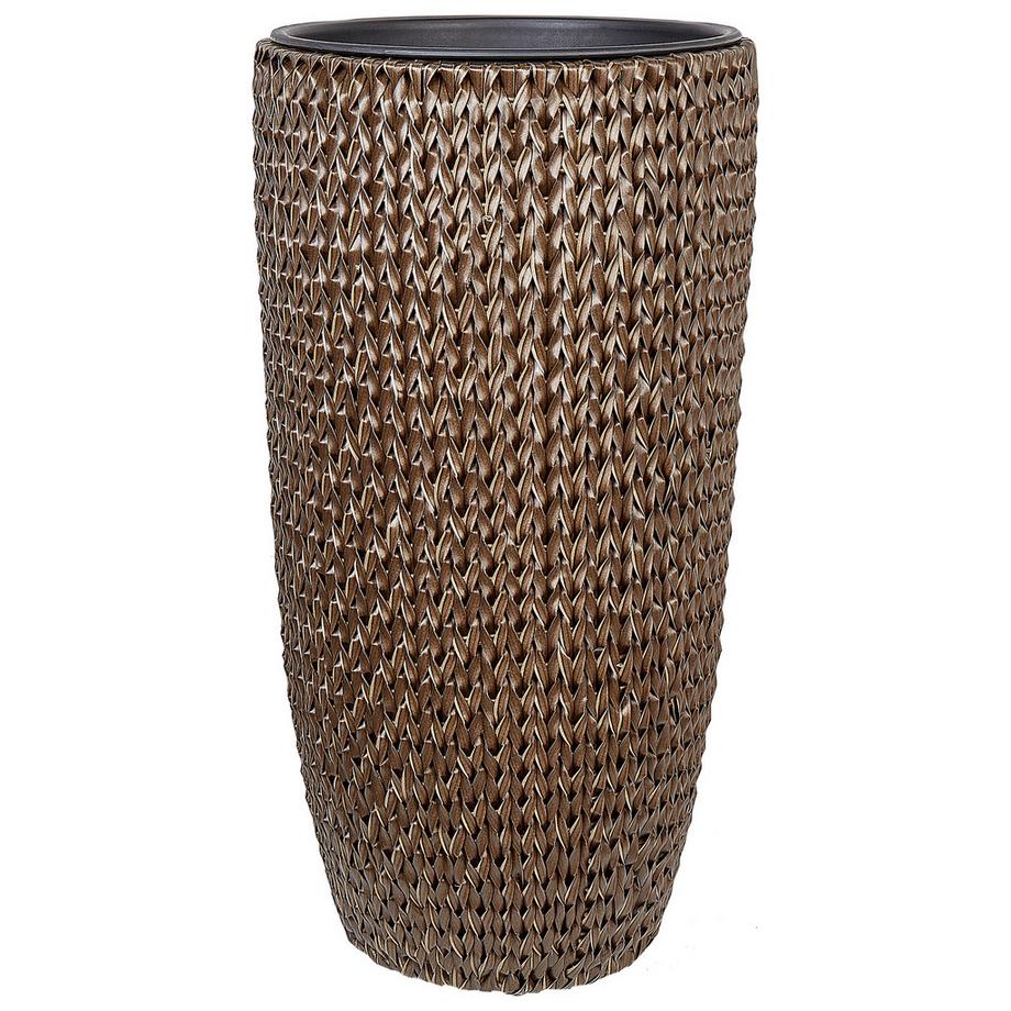 Beliani Set di 2 vasi per piante en Rattan sintetico  CEDRUS  