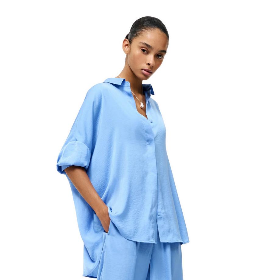 FRENCH CONNECTION  Damasco Camicia Spalla Cadente 