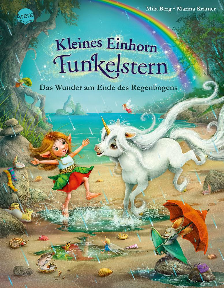 Kleines Einhorn Funkelstern (4). Das Wunder am Ende des Regenbogens Berg, Mila; Krämer, Marina (Illustrationen) Gebundene Ausgabe 