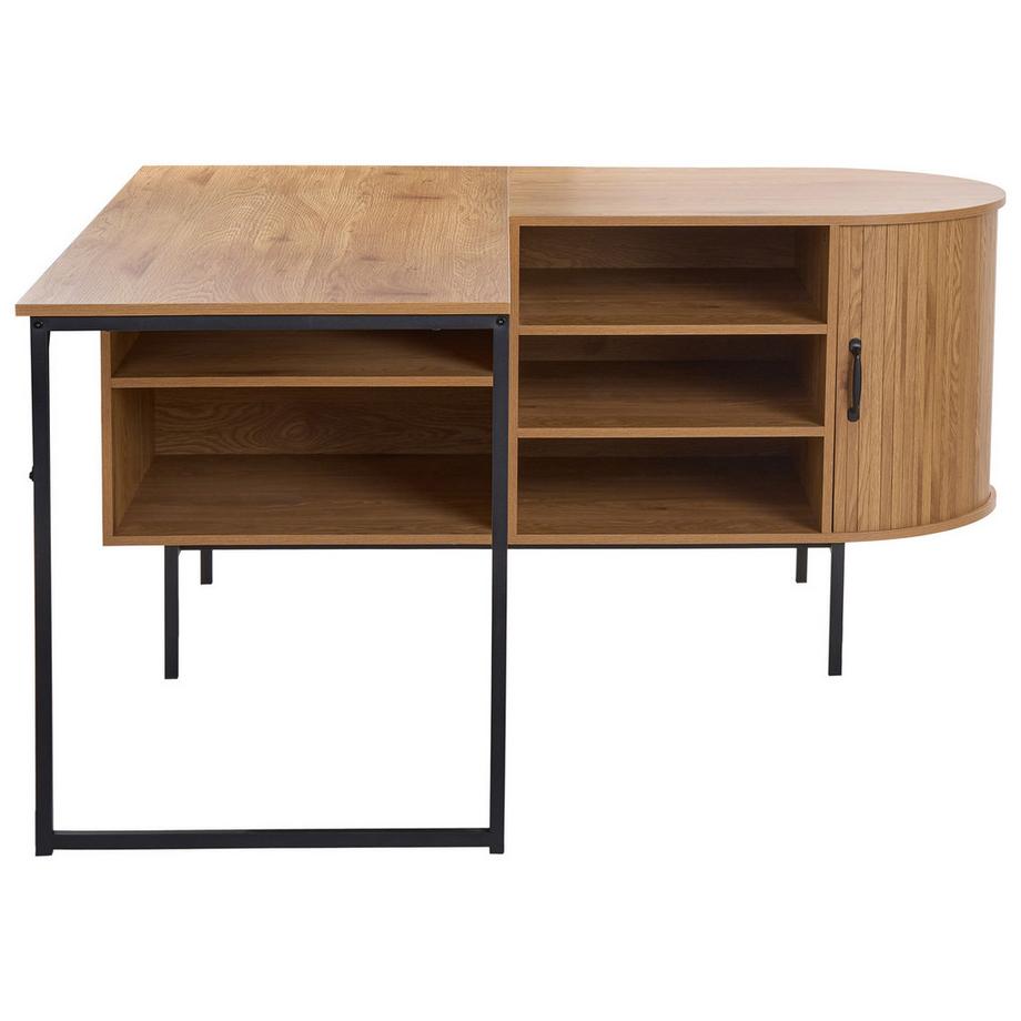 Beliani Eckschreibtisch aus MDF-Platte  SOLARI  