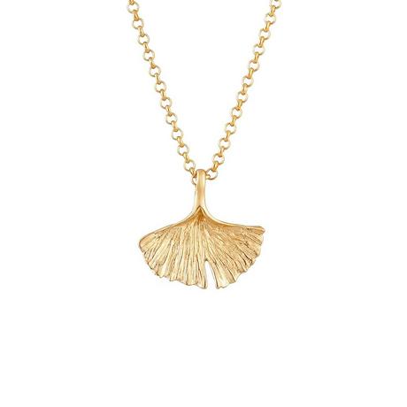 Elli  Collier Feuille De Ginkgo Pendentif 