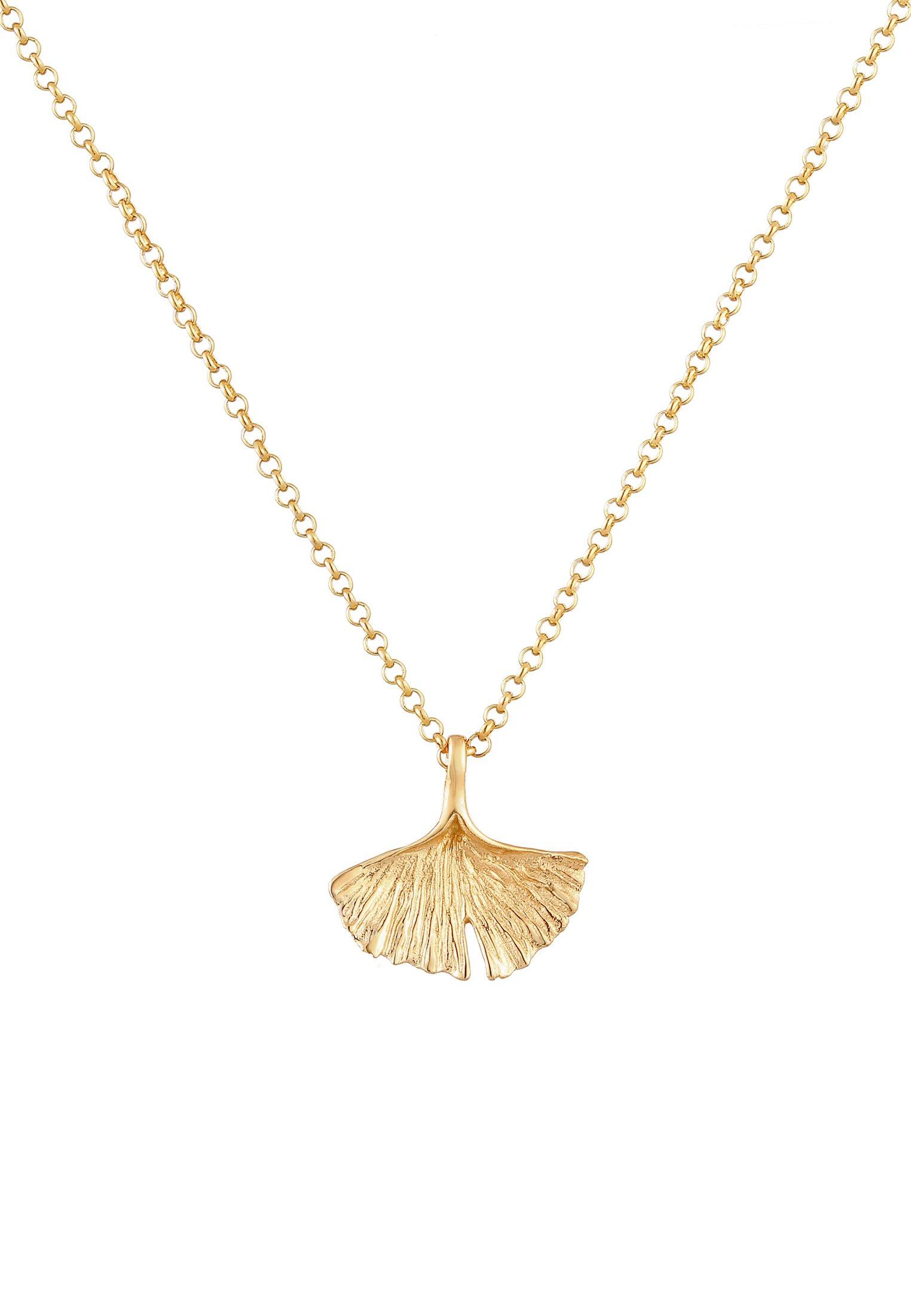 Elli  Collier Feuille De Ginkgo Pendentif 