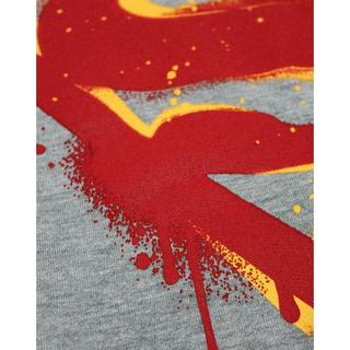 SUPERMAN Logo Print Felpa  
