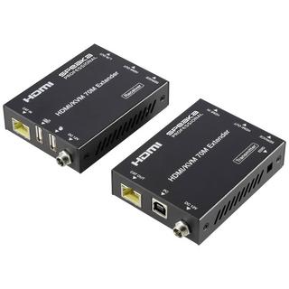 SpeaKa Professional  1 Porta Kit extender, estensore HDMI Controllabile via PC 4096 x 2160 Pixel Nero 