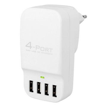 Caricabatterie 4 prese USB 6.8A