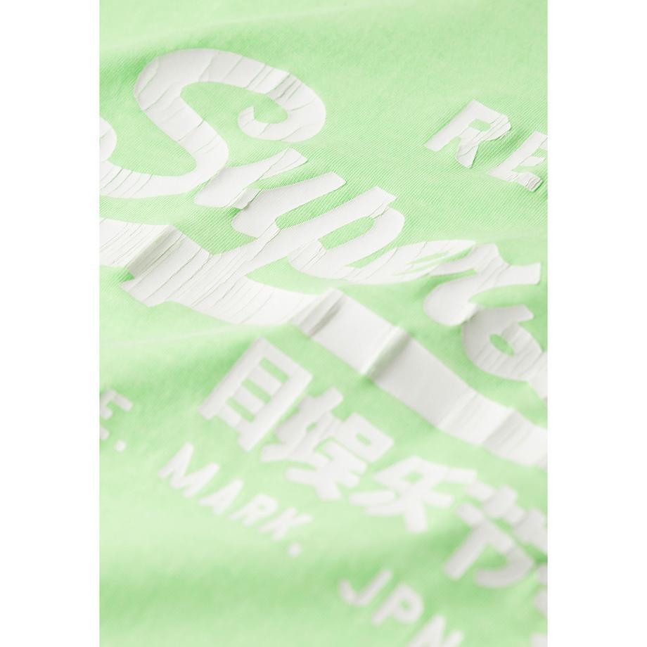 Superdry Eng anliegendes Neonmotiv T-Shirt  