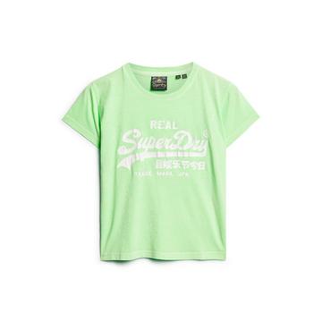 eng anliegende t-hirt mit neonmotiv, damen uperdry