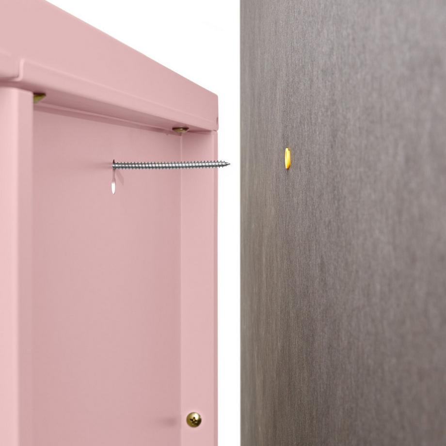 Tectake vitrine métallique Baker Portes vitrées avec fermeture magnétique  