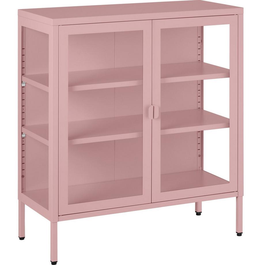 vitrine métallique Baker Portes vitrées avec fermeture magnétique