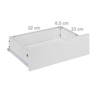 B2X Table de chevet avec tiroir blanc  