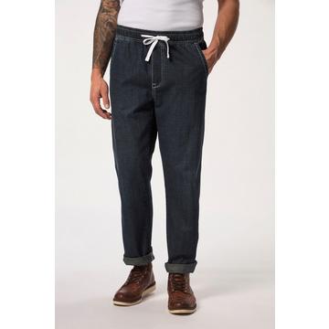 Pantaloni dal taglio ampio a quattro tasche con effetto jeans