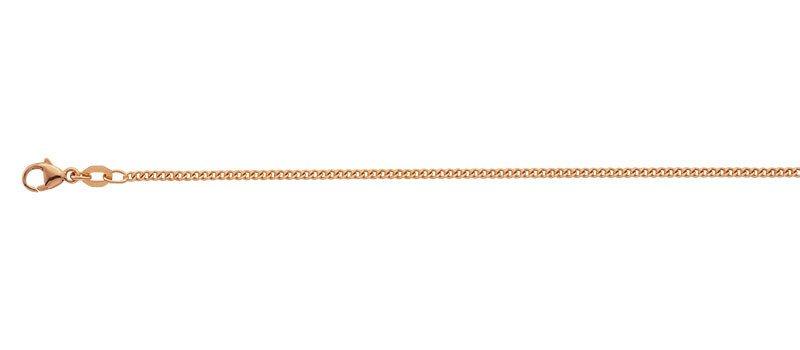 MUAU Schmuck  Collier Panzer Rotgold 750, 1.7mm, 50cm 